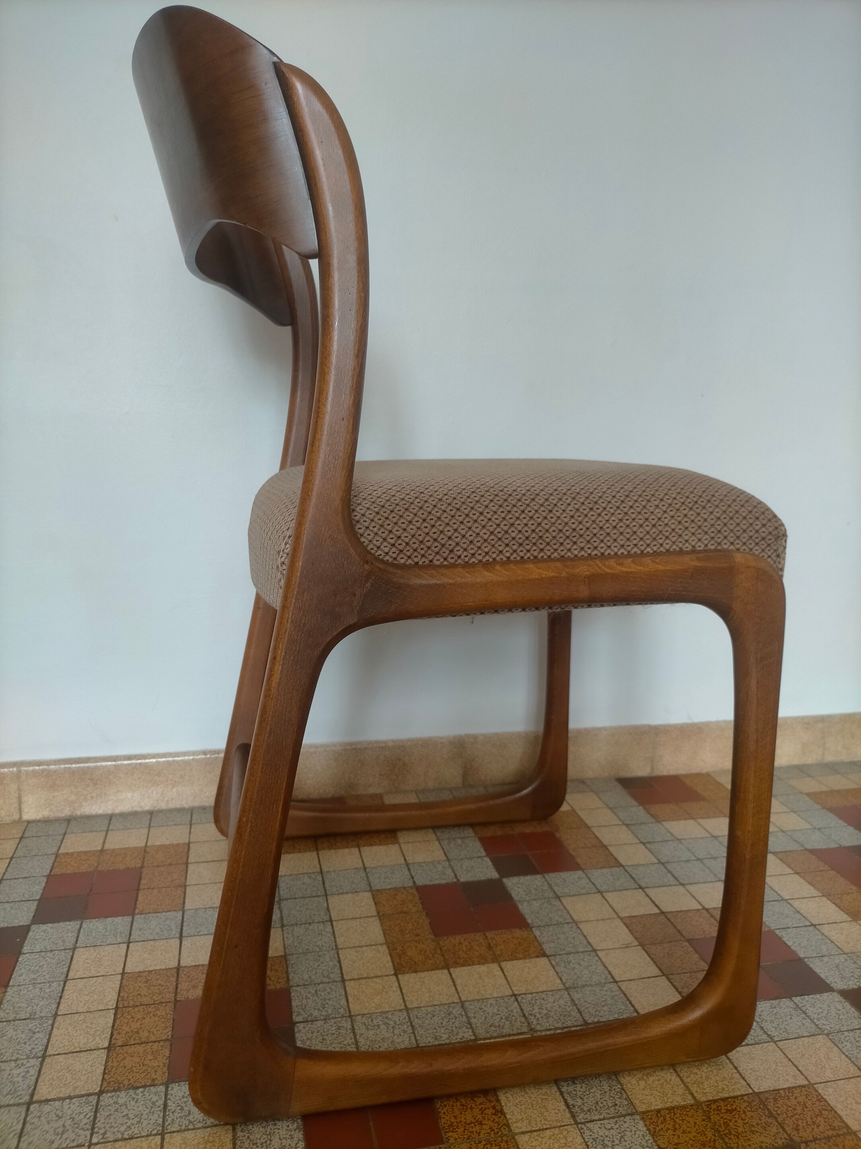 Scandinavian baumann sleigh chairs