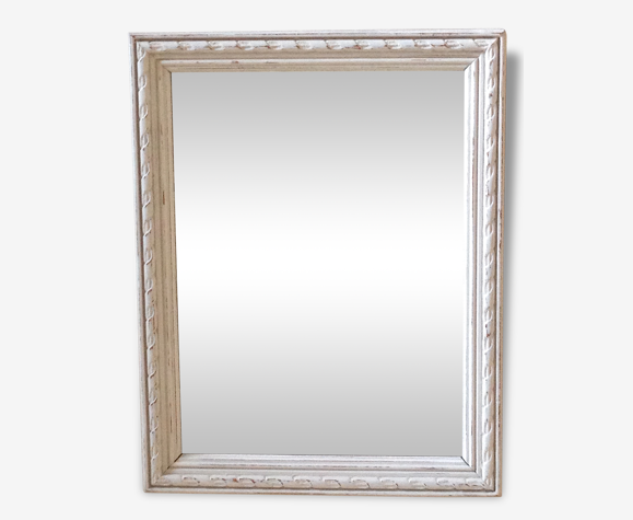 Miroir rectangulaire, moulure en bois ciselé | Selency