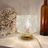 “Square” glass globe lamp