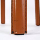 saddle leather chair cognac Cidue