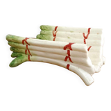 Asparagus dish in Sarreguemines barbotine