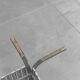 Dining table steel brass 70