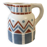Pichet faïence de longwy - art déco -