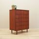 Commode en teck, design danois, années 1970, fabrication : Danemark