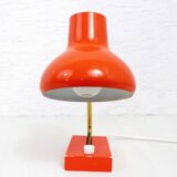 Vintage lamp in orange metal