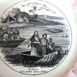 4 assiettes ‘parlantes’ Sarreguemines Les Saintes et Saints