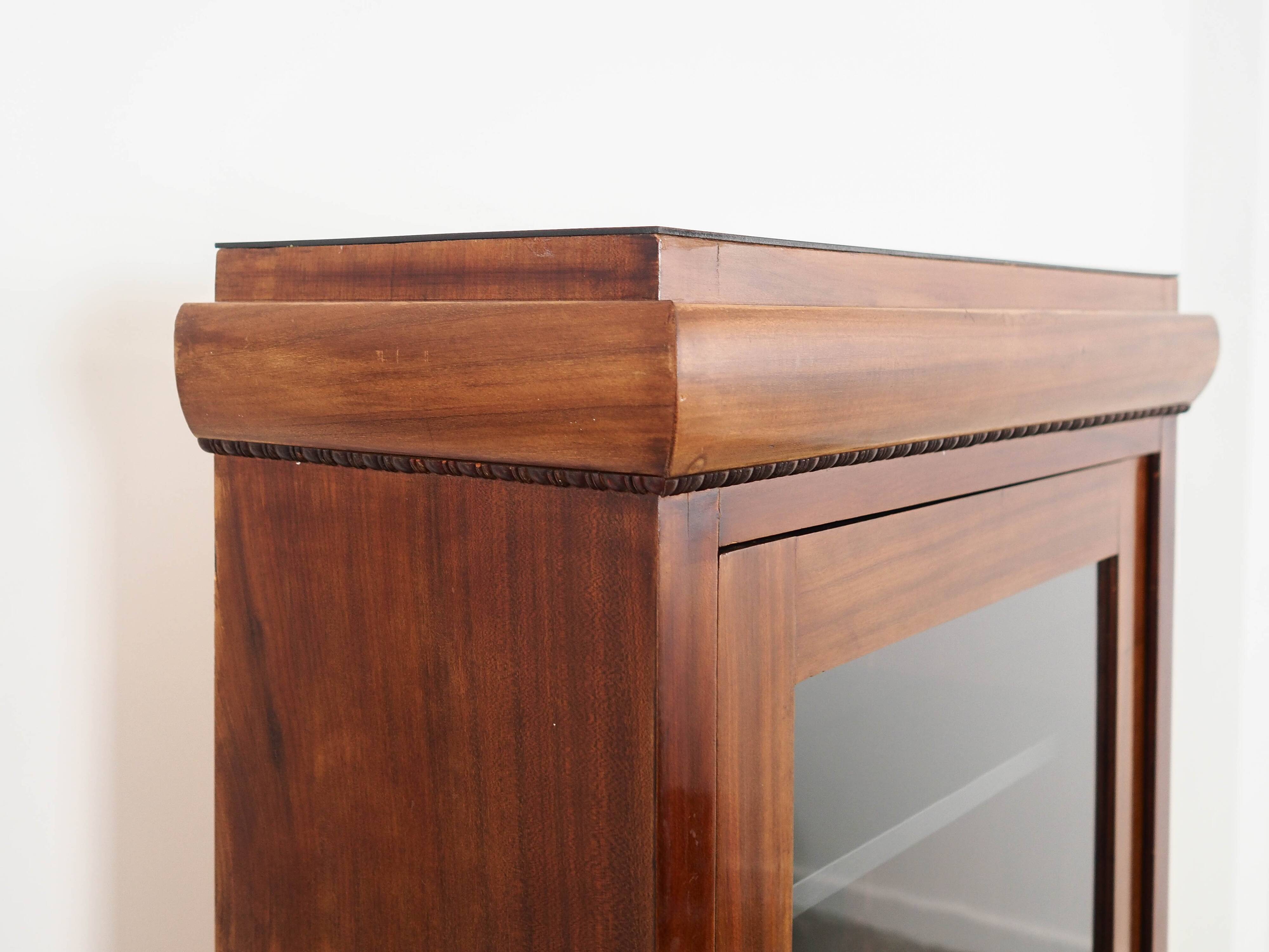 Walnut display cabinet, Danish design, 1960s, made in Denmark