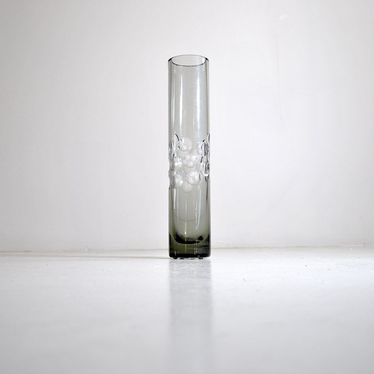 Cylindrical smoke-coloured vase, 1960s.