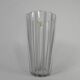 Vase avec 12 nervures verticales en verre dépoli, Verrerie de Fains, années 1950