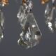 Antique Rococo chandelier in bronze and crystal, Italy, 20th century