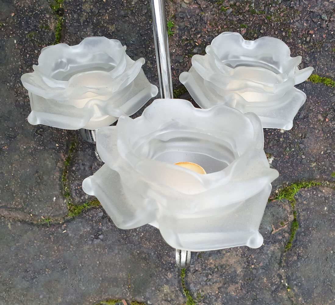 Suspension chrome chandelier and Murano glass paste, 20s / 30s.