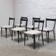 Rare set of 6 'S11' dining chairs by Alfred Hendrickx for Belform, 1950s