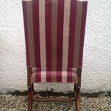 Pair of re-lined Louis XIII armchairs