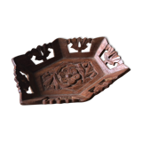 Empty carved rosewood pocket