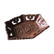 Empty carved rosewood pocket