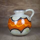 Vase céramique boule West Germany 484-21, vase avec anse, collection, décoration intérieur