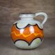 West Germany ceramic ball vase 484-21, vase with handle, collection, interior decoration