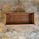 Vintage wooden and cane planter