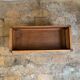 Vintage wooden and cane planter