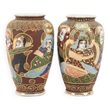 Pair of Satsuma vases