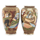 Pair of Satsuma vases
