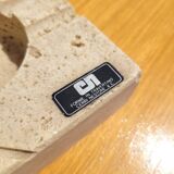 Cendrier en travertin par Cerri Nestore