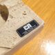 Travertine ashtray by Cerri Nestore (damaged)