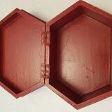 Boîte à bijoux Mongole en bois laqué 29x20cm