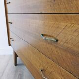 Vintage Scandinavian wooden chest of drawers
