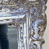 Carved wooden mirror