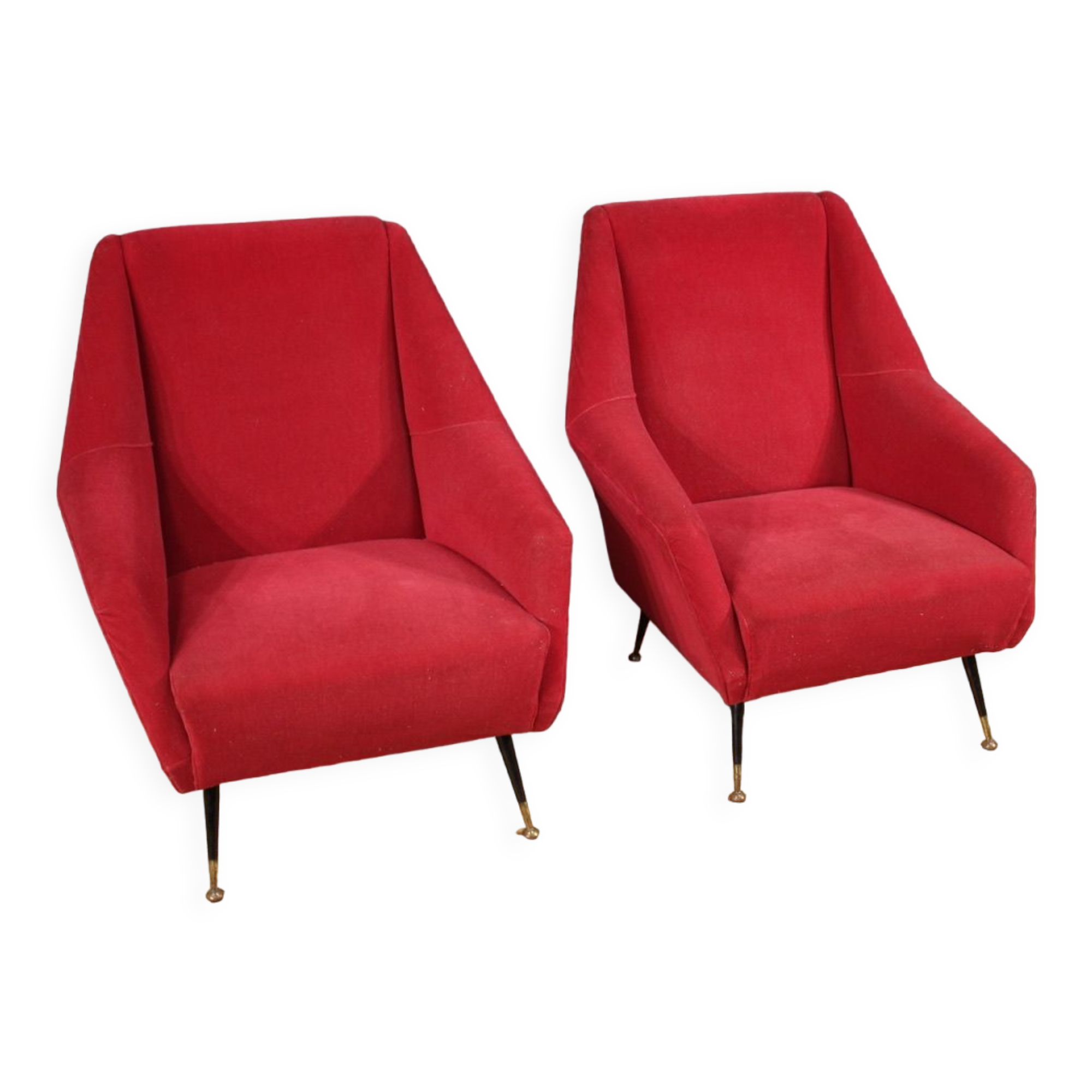 Pair of Italian armchairs from the 60s