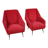 Pair of Italian armchairs from the 60s