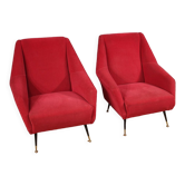 Pair of Italian armchairs from the 60s
