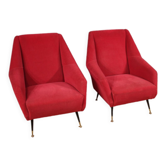 Pair of Italian armchairs from the 60s