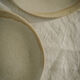 Flat stoneware plate - white