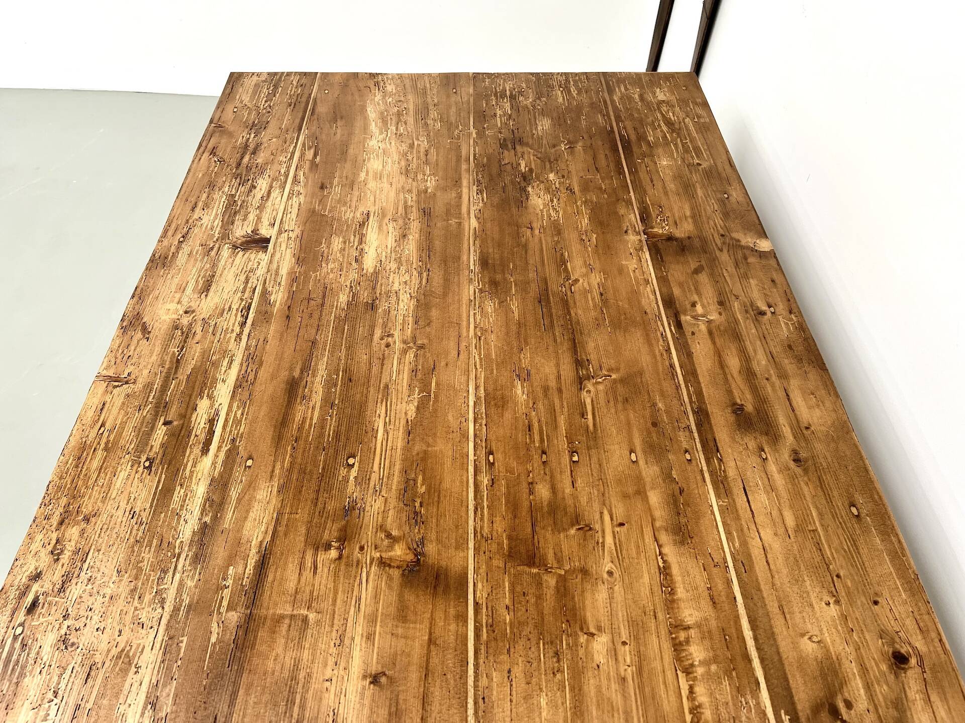 Table de ferme en pin, années 50