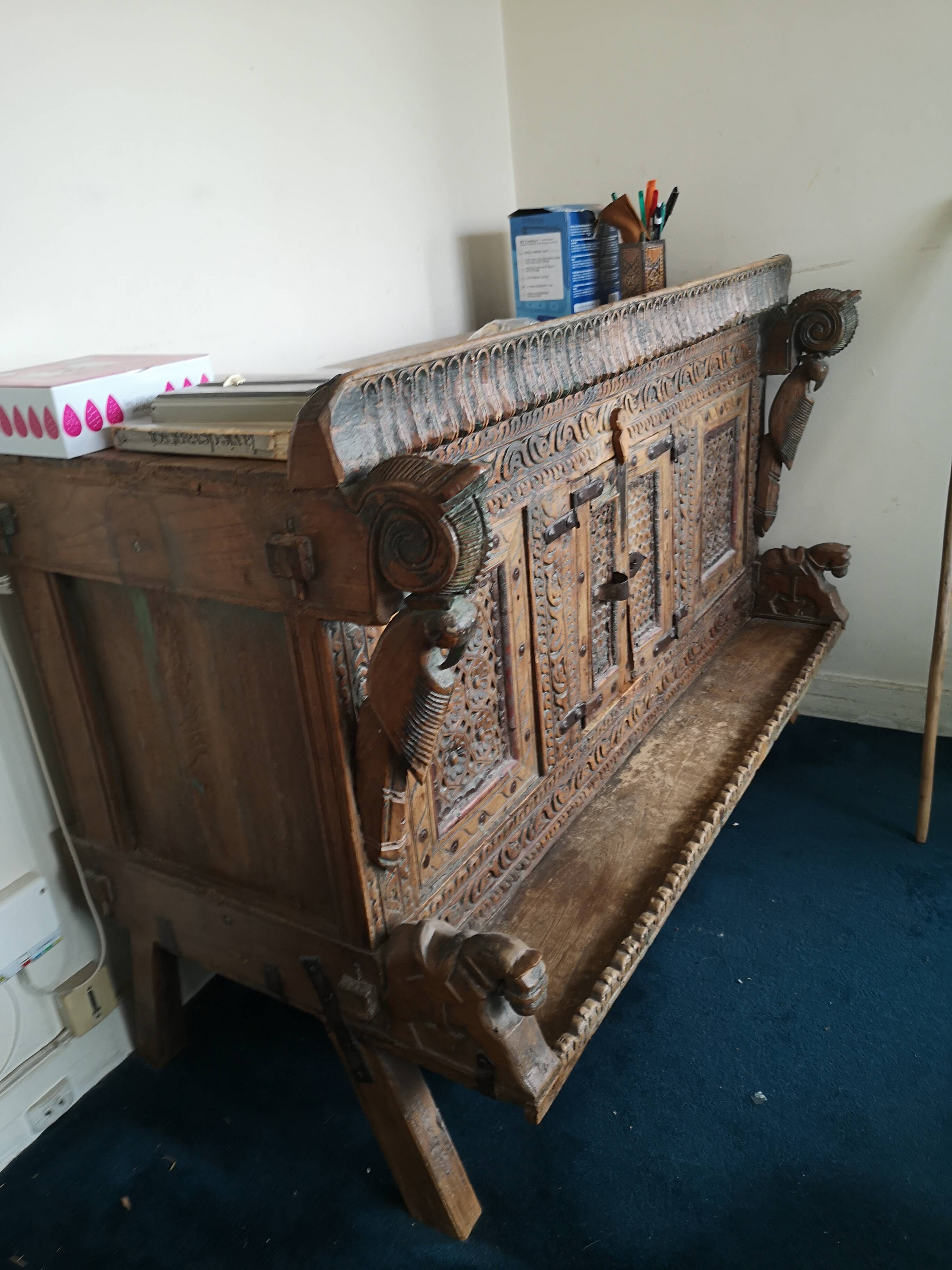 Indian buffet made of wood and iron