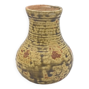 Vase en grès signé - pierre