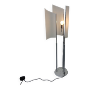 Arianna Floor Lamp in Marble and Handblown Glass by Bruno Gecchelin for Oluce, Italy, 1970s