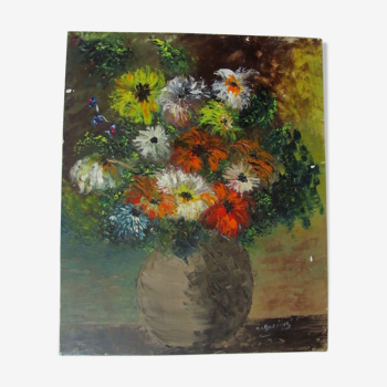 Tableau bouquet de marguerites