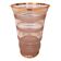 Vase en verre rose granité - Années 50