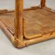 Vintage coffee table in wicker and bamboo, Italy, 1970s-1980s.