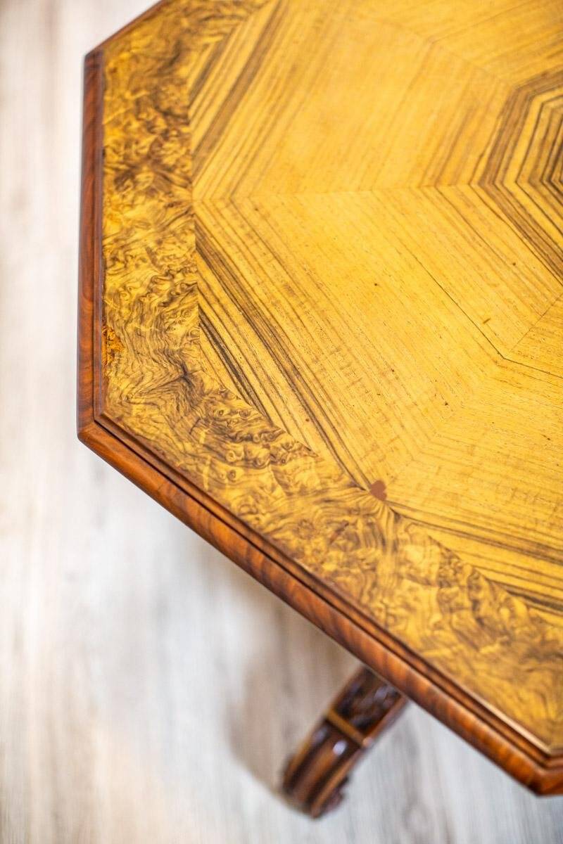 Antique Walnut Center Table, 1890s
