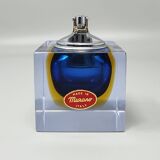 Briquet de table bleu des années 1960 en verre de Murano Sommerso par Flavio Poli