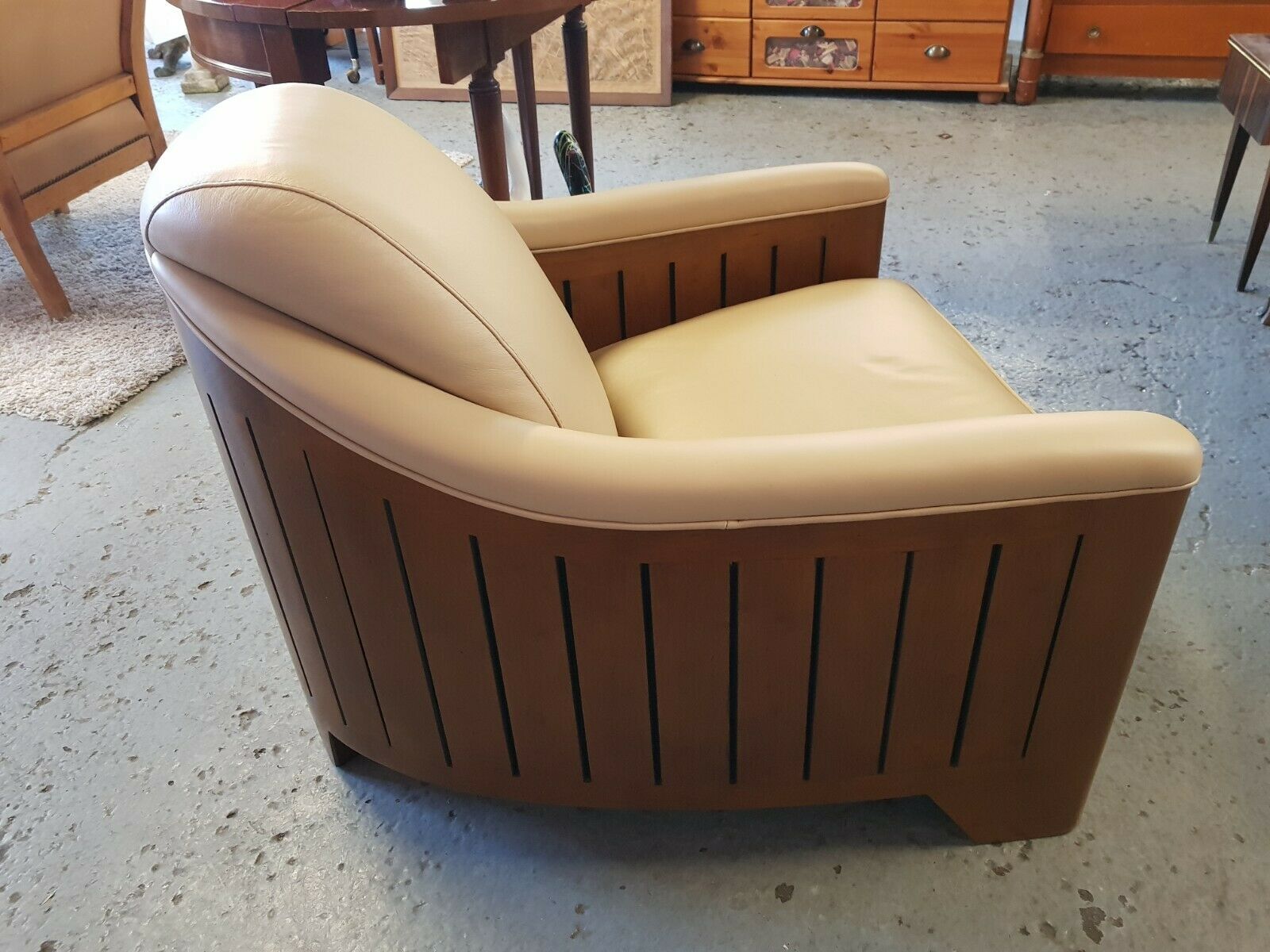 Club armchairs Class-J White Ivory