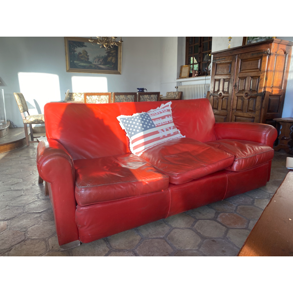 Red Leather Sofa Selency Red Leather Sofa Selency, What To Look For In A Leather Sofa