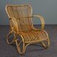 Rattan armchair Dutch Design Belse 8, 1950
