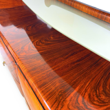 midcentury rosewood chest of drawers.