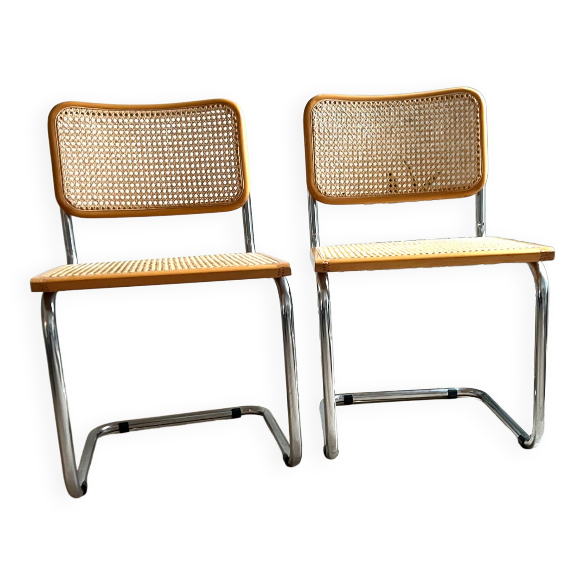 Cesca B32 chairs by Marcel Breuer