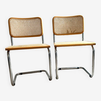 Cesca B32 chairs by Marcel Breuer